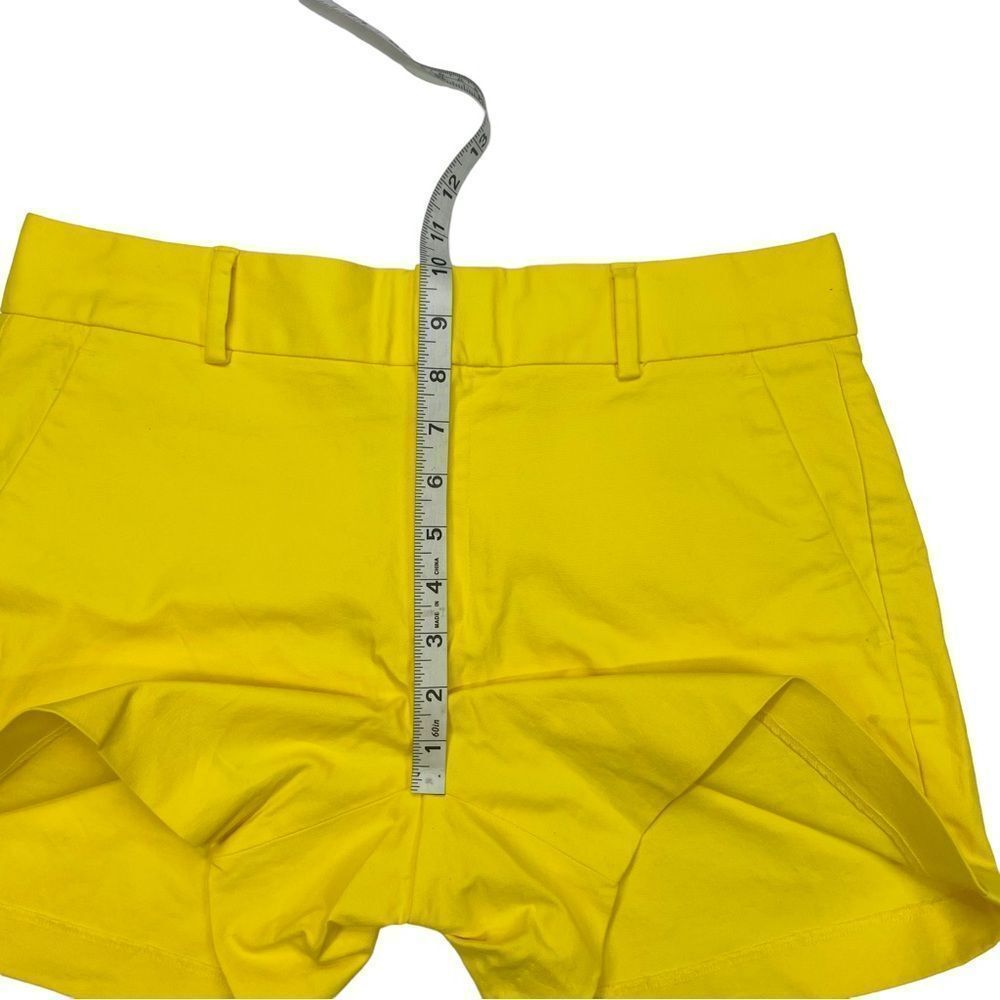 NWT Banana Republic Yellow Pique Tailored Mid Rise Shorts - Size 8 - Picture 13 of 14
